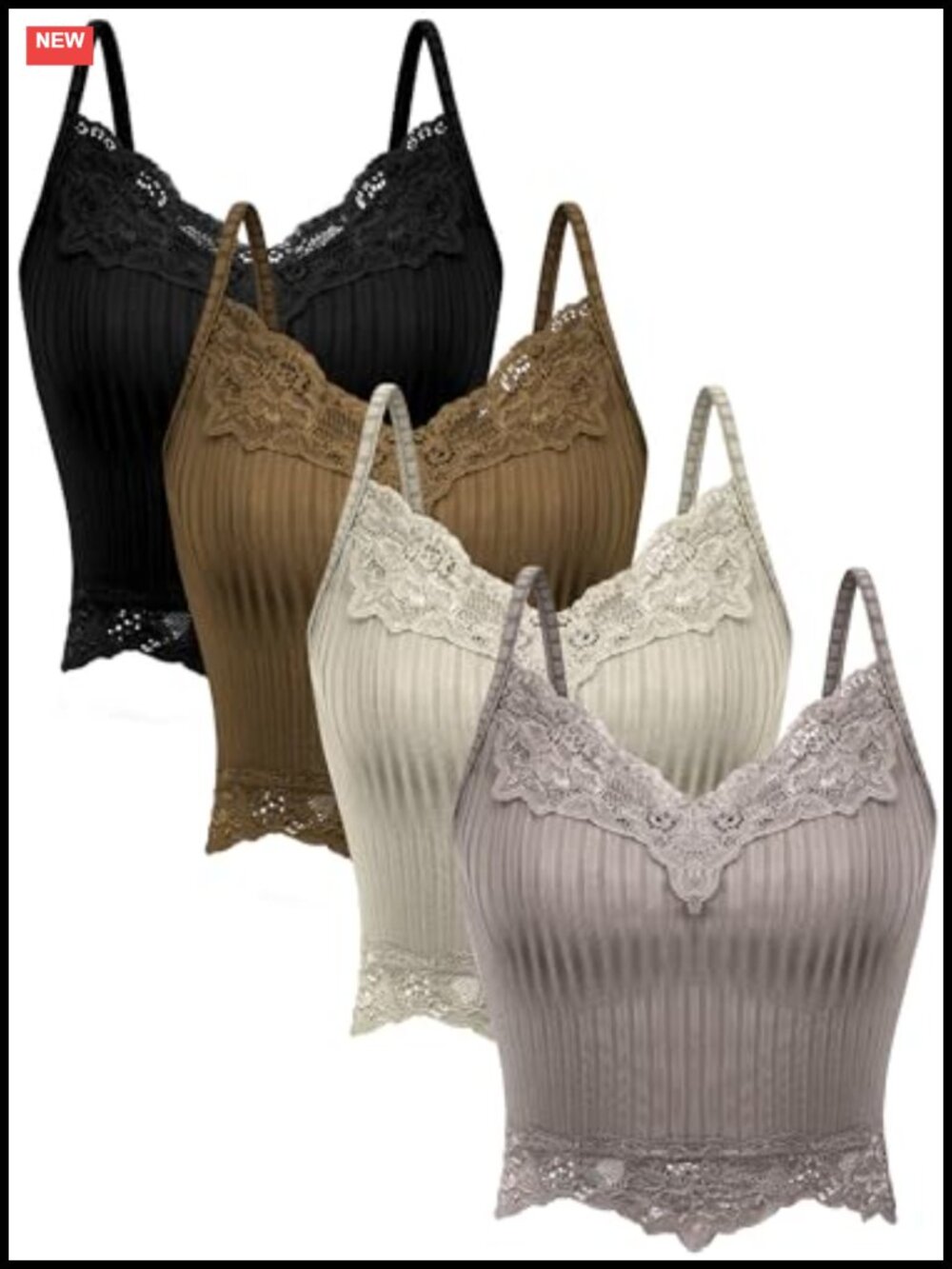 Lace Patchwork Crop Tank Top Y2K Cami Sleeveless Backless Stretch Nylon
